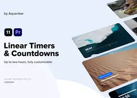 Pr模板 倒计时器元素 Linear Timers & Countdowns for Premiere Pro 11.mogrt