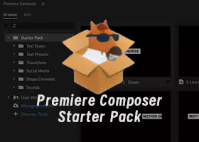 马头人插件 Starter Pack for Premiere Composer v1.5.1 离线素材包 免费下载