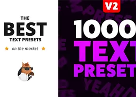马头人插件 1000种文字动画预设包 Text Presets for Animation Composer 2 免费下载