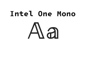 【免费可商业字体】英特尔字体 Intel One Mono v1.3.0 下载