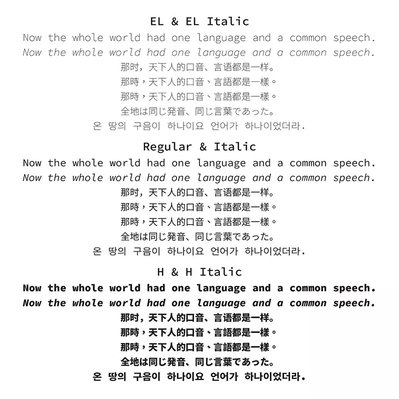 【免费可商业字体】思源等宽 Source Han Mono 下载插图