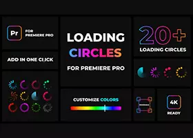 Pr模板 21套加载圆圈动画包 Loading Circles Animation Pack for Premiere Pro .mogrt